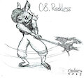 Inktober 2025 - 08 Reckless by Gashren