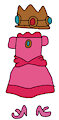 Super Mario Bros: Princess Peach Halloween Costume Kit