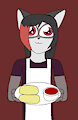 Kahli with burritos