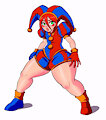 Eileen as Pomni for Halloween 2025