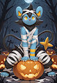 [AI] Halloween Luxio!! by MajorLionhunk