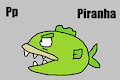 P is for Piranha #3 (My Version) - Piranha (The Simpsons)