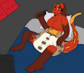 Miss Scarlet's lazy day (not my art)