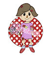 Halloween/horror version of the animal crossing villager by Lokifan20