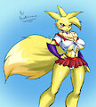 tami the renamon sexy school girl for Jakatoshi by anonblonemon