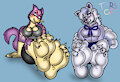 Amelia n Lizzy Teasin by TheRedSkunk
