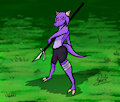 Kobold with a spear by Wenzyke