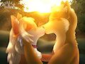 [Commission] A Kiss at Sunset by SuiroAndStella