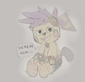 Fizz found a Pawlover. by SanisPifo