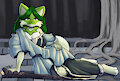 Leo - Nightfare sitting by Bear213