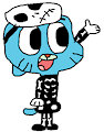 Gumball Watterson in Skeleton Costume 1