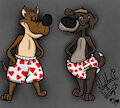 Boxers with Hearts or Diaper with Hearts by RhythmCHusky94