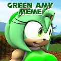 Green Amy Meme [SFW] by PotaterMino