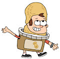 Dipper Pines in Peanut Butter Costume 1