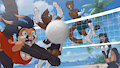 Beachin Fam |Pan Animation (Vid + Gif files) by DarkNurse