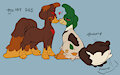 Chick and Mallard by Flipside
