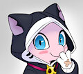 Mew with a cute hoodie by FoxWithHat