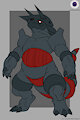 Volcanic Rock Anthro Aggron Adopt-CLOSED by ChaosEye