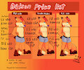 Updated comission prices