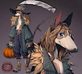 Halloween Adopts #1 | Scarecrow greyhound by ottobum