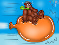 Blubber Bear Balloon Riding by TheRedSkunk