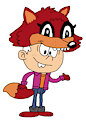 Lincoln Loud in Fenton the Feel Better Fox Costume 1