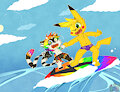Two Surfer doooods 🌈 by errorpika1440