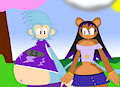we are having a nice walk on the sunny day by RaijinThunderTheMonkey