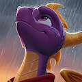 Spyro Profile Pictures - in the cold yet warm rainstorms of fall by Blu99Dog