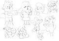 More silly doodles .w.