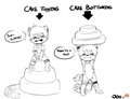 Cake Topping and bottoming!