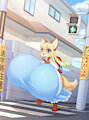 Mei-chan on her way to school by yuuko