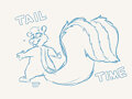 EricSkunk says its TAIL TIME! By Doodledpggy by sirkain