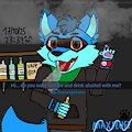 Maxfluff Vaping And Drinking Alcohol by MaxfluffTheCoonFox2002