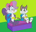 Fifi La Fume & Rita The Cat's Coaster Seat Tryout (Commission) by Tho6Who4e2000