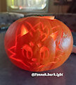Carved Zorua Pumpkin by fennekfuchs