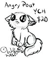 angry pout ych by wolfymewmew