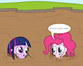 pinkie pie and twilight playing in mud 5 by mucky