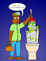 Bert the Plumber and Croc the Toilet Mummy by BearsFlush