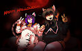 Happy Halloween from Two Fat Cats!~ by QueenKami
