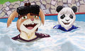 Pooltime For Lance And Caleb