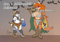 Halloween Barbarians by OrlenaTheCoyote