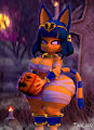Ankha Jack-o'-Lantern by Tahlian