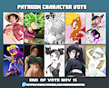 November Patreon Character Vote by MobianMonster
