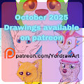 October 2025 work from my Patreon by Yordraw