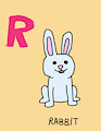 R is for Rabbit #1 (My Version) - Rabbit (The Twisted Timeline of Sammy and Raj)