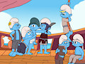 Smurfs pirates by vasan