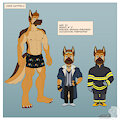 Partial Reference Sheet: Chris Mattfield by Crocdragon