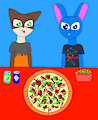 PIzza Diner Time by NickyCoolBun