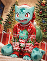 Christmas Bulbasaur!! by MajorLionhunk